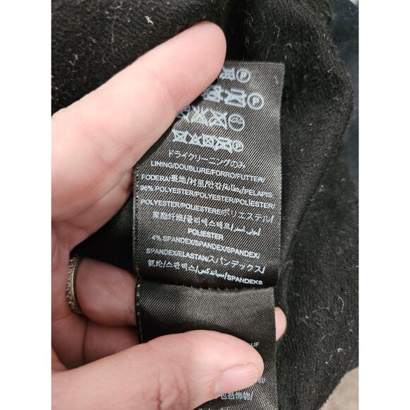 Vintage y2k 90's Guess Black Blue Tuxedo-Collar Blazer Single Button Y2K Size 6 - Picture 7 of 12